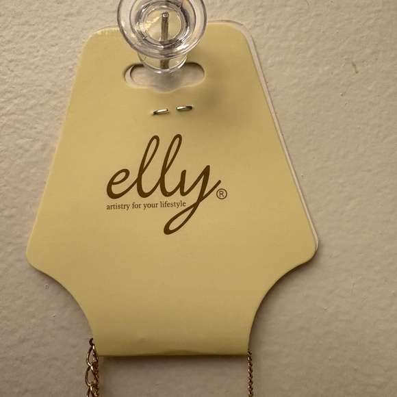 Elly Long Geometric Pendant Necklace - Picture 4 of 5